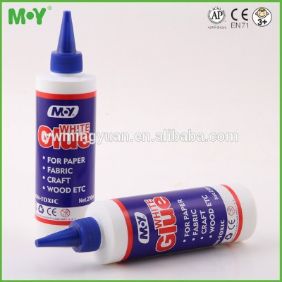 Office And School Supplies All purpose Cleanable Strong Bond Large Bottle 250ml Paper white glue for wood