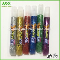 Hot stationery items Kids washable paint 3D Glitter Glue Paint for painting card book cup photo frame decorating